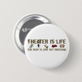 Theater ist Leben Button (Vorne & Hinten)