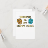 Theater ist mein glücklicher Platz Schauspielerin  Karte (Vorderseite/Rückseite Beispiel)