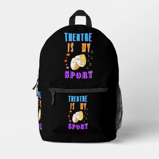 Theater ist mein Schauspiel Bedruckter Rucksack (Vorderseite)