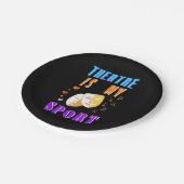 Theater ist mein Schauspiel Pappteller (Schrägansicht)