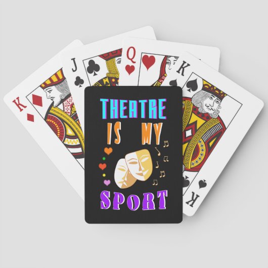 Theater ist mein Schauspiel Spielkarten (Rückseite)