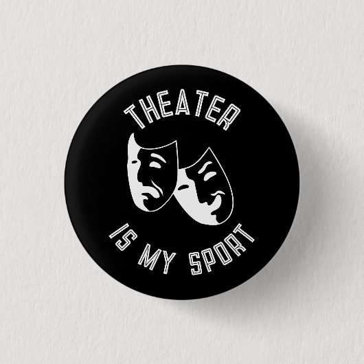 "Theater ist mein Sport", die Theaterstücke Button (Vorderseite)