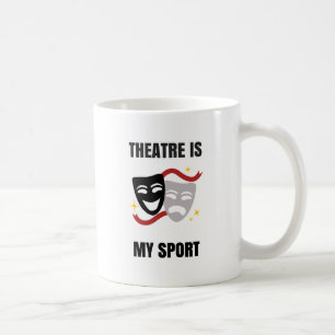 Theater ist mein Sport - Dramageek-Kaffee-Tasse Kaffeetasse