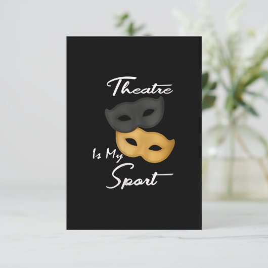 Theater ist mein Sport | Geschenk für Theater (Stehend Vorderseite)