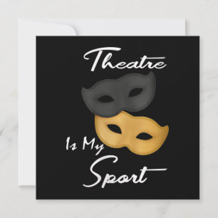 Theater ist mein Sport Geschenk für Theater Feiertagskarte
