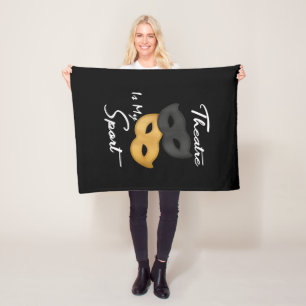 Theater ist mein Sport Geschenk für Theater Fleecedecke