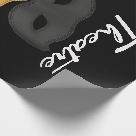 Theater ist mein Sport| Geschenk für Theater Geschenkpapier (Ecke)