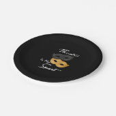 Theater ist mein Sport| Geschenk für Theater Pappteller (Schrägansicht)