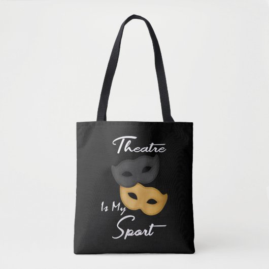 Theater ist mein Sport| Geschenk für Theater Tasche (Vorderseite)