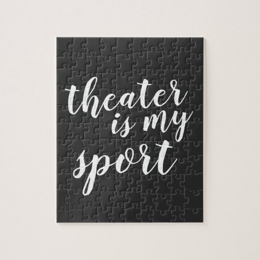 Theater ist mein Sport Simple Modern Graphic Puzzle (Vertikal)