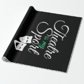 Theater ist mein T-Shirt Musical Theater Schauspie Geschenkpapier (Ungerollt)