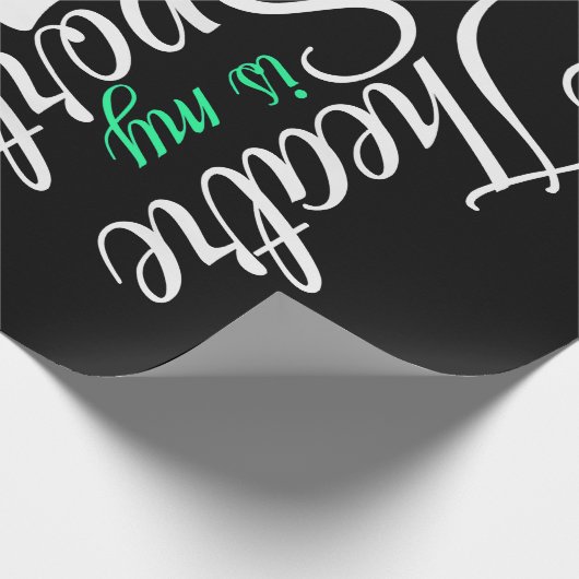 Theater ist mein T-Shirt Musical Theater Schauspie Geschenkpapier (Ecke)