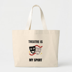 Theater ist meine Sport-Tasche Jumbo Stoffbeutel