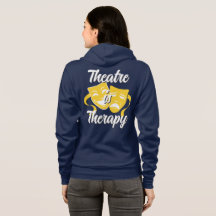 Theater ist Therapie Reißverschluss Hoodie