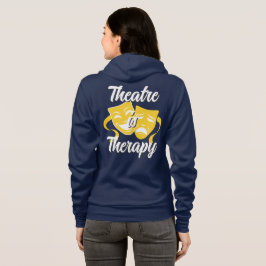 Theater ist Therapie Reißverschluss Hoodie