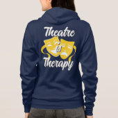 Theater ist Therapie Zipper Hoodie (Rückseite)