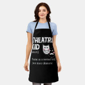 Theater Kid Definition Schauspieler Dramatischer A Schürze (Getragen)