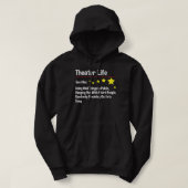 Theater Leben - Schauspielerin Theater Schauspiel Hoodie (Design vorne)