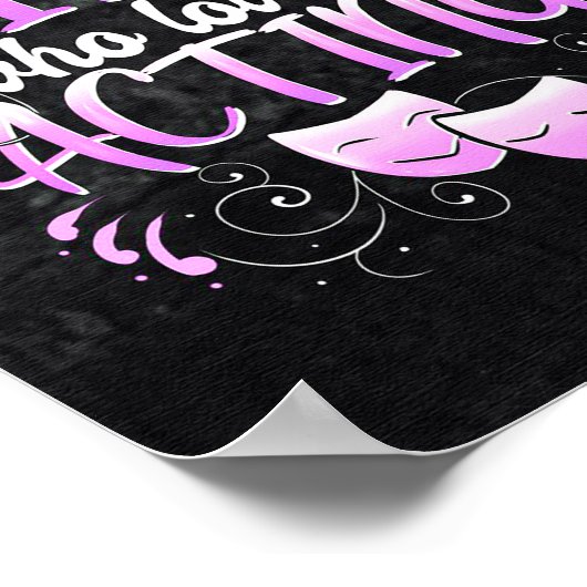 Theater Leben und Theater Poster (Ecke)