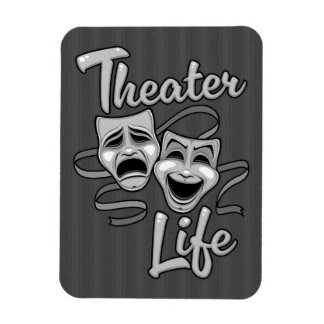 Theater-Lebenskomödie und Tragedy-Masken Magnet