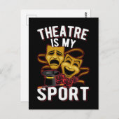 Theater Liebe Theater Theater Schauspieler Postkarte (Vorne/Hinten)