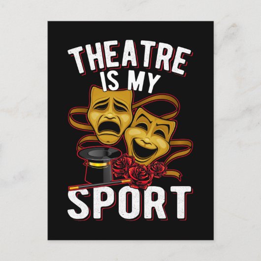 Theater Liebe Theater Theater Schauspieler Postkarte (Vorderseite)