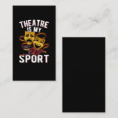 Theater Liebe Theater Theater Schauspieler Visitenkarte (Vorne/Hinten)