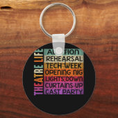 Theater Life Audition Probe Tech Week Schlüsselanhänger (Vorderseite)