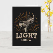 THEATER LIGHTING CREW Lighting Techniker Bühne Karte (Gelbe Blume)