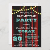 Theater Lights Aqua Jeden Anlaß Einladung (Vorderseite)