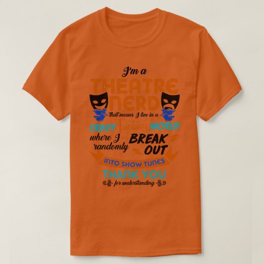 Theater-Lover-Geschenk T-Shirt (Design vorne)