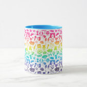 Theater Lover Rainbow Icons Tasse (Zentrum)