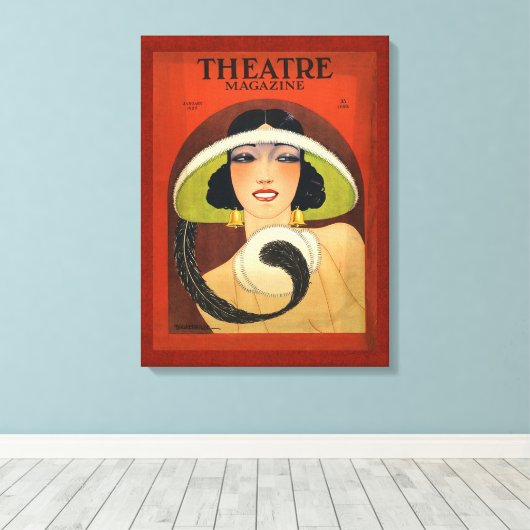 Theater Magazine Cover 1924 Vintager Deko (Insitu (Holzboden))