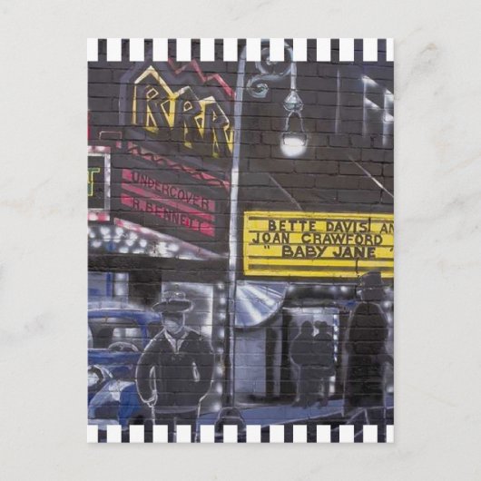 Theater Marquee Postkarte (Vorderseite)