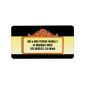 Theater Marquee Return Adressaufkleber (Vorne)