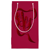 Theater Mask Comedy Tragedy Red Geschenktasche Kle Kleine Geschenktüte (Vorderseite)