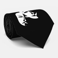 Theater Mask Comedy Tragedy Schwarz-weiß B