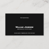 Theater Mask Comedy Tragedy Schwarz-weiß Business  Visitenkarte (Rückseite)