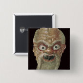 Theater-Maske, Ostwand, Oecus 5, 60-50 BC Button (Vorne & Hinten)