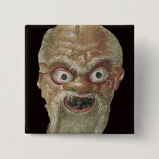 Theater-Maske, Ostwand, Oecus 5, 60-50 BC Button (Vorderseite)