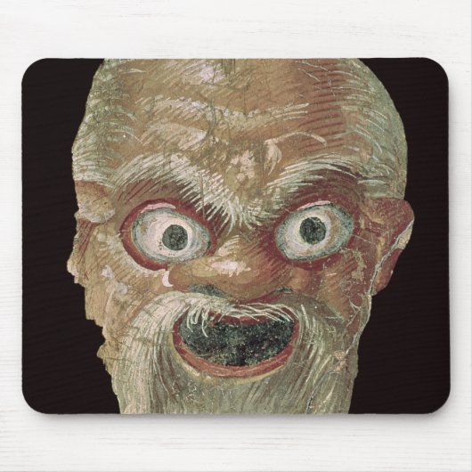 Theater-Maske, Ostwand, Oecus 5, 60-50 BC Mousepad (Vorne)