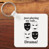 Theater Maske Theater Bühne Schauspiel Schlüsselanhänger (Vorderseite)