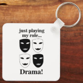 Theater Maske Theater Bühne Schauspiel Schlüsselanhänger (Rückseite)