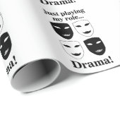 Theater Maske Theater Bühne Theater Geschenkpapier (Rolleneckpunkt)