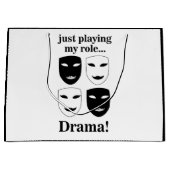 Theater Maske Theater Drama Darstellende Kunst Große Geschenktüte (Vorderseite)