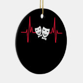 Theater Maske Theater Unterhaltung Rundgang Musika Keramik Ornament (Rechts)