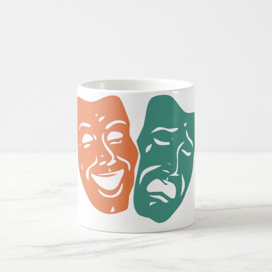 Theater Masken Kaffeetasse