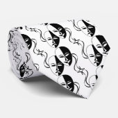 Theater-Masken Krawatte (Gerollt)