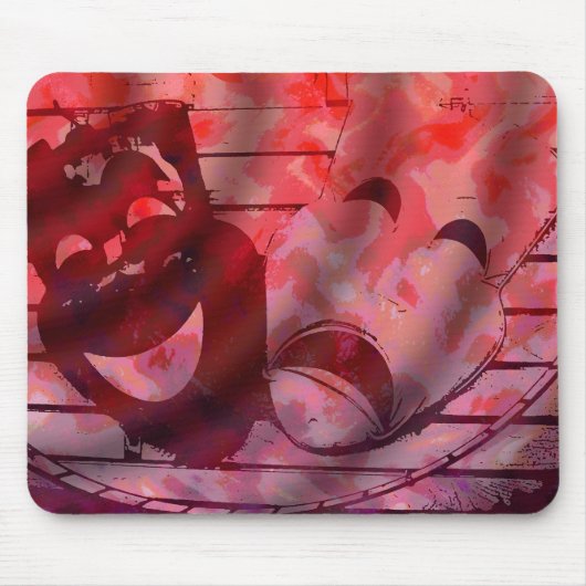 Theater-Masken Mousepad (Vorne)