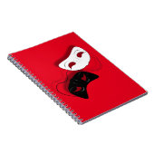 Theater maskiert Notizbuch Notizblock (Rechte Seite)